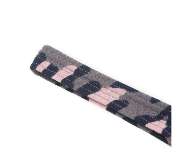 Стрінги чоловічі Star Night з темно-леопардовим принтом, чорно-рожеві, S