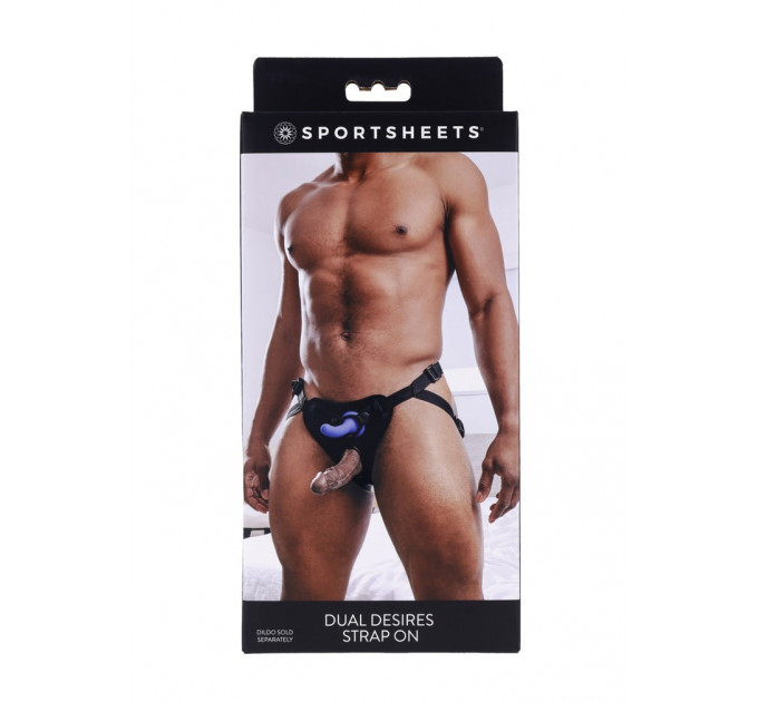 Трусики для страпонов Sportsheets Dual Desires с двойным проникновением