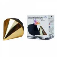 Вакуумный стимулятор клитора Diamond Air Massager USB 7 Function золотий Вакуумный стимулятор клитора Diamond Air Massager USB 7 Function золотий
