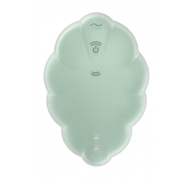 Вакуумний вібратор із дизайном у вигляді хмари Satisfyer Cloud Dancer м'ятний