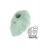 Вакуумний вібратор із дизайном у вигляді хмари Satisfyer Cloud Dancer м'ятний