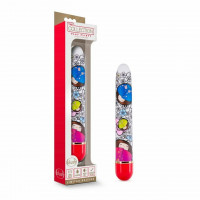 Вибромассажер ,,Дамский пальчик,, с ярким принтом Blush The Collection Play Flirty красный