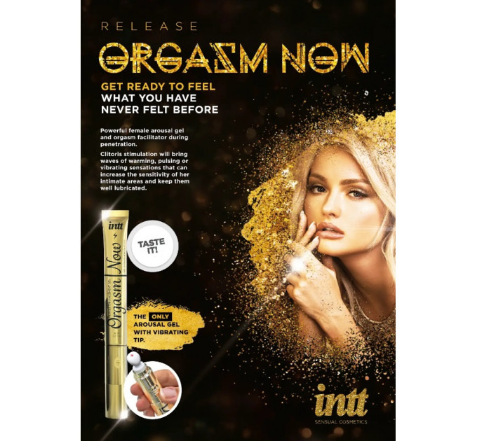 Возбуждающий гель-вибратор 2-в-1: Intt Orgasm Now (15 мл)