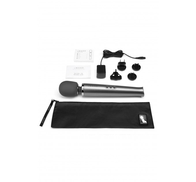 Вібратор мікрофон Le Wand RECHARGEABLE MASSAGER, сірий