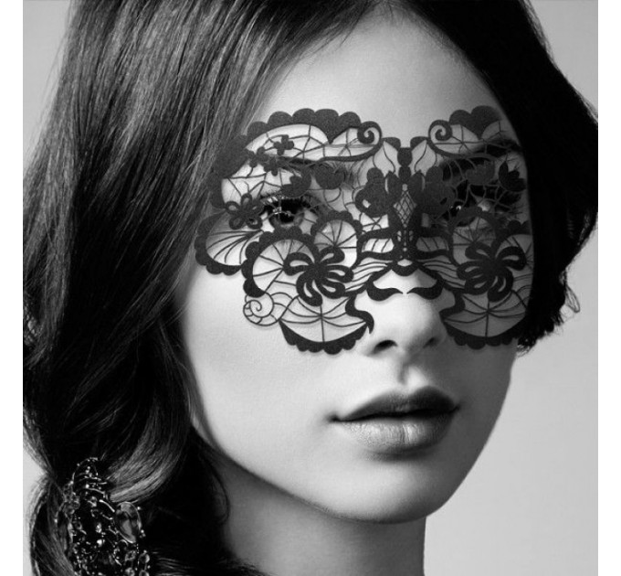 Виниловая маска Anna от Bijoux Indiscrets, черная