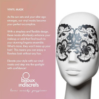 Виниловая маска Anna от Bijoux Indiscrets, черная