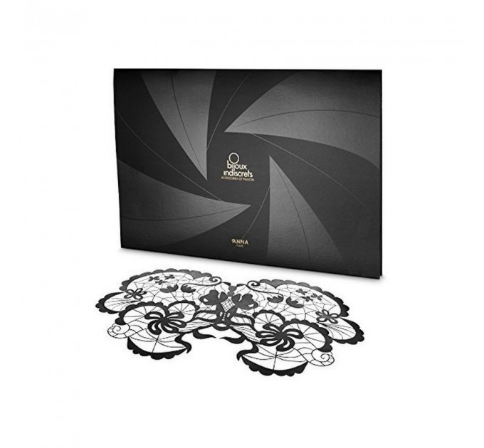 Виниловая маска Anna от Bijoux Indiscrets, черная