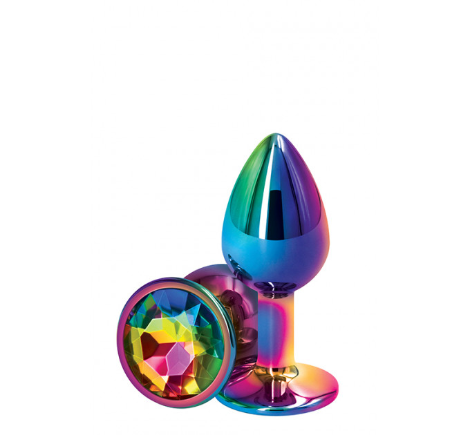 Райдужна анальна пробка REAR ASSETS RAINBOW, s