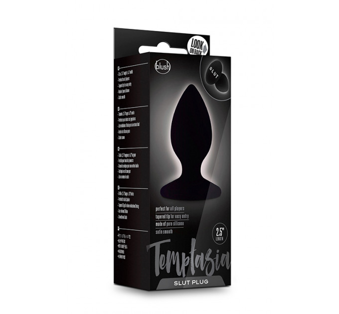 Анальная пробка TEMPTASIA SLUT PLUG BLACK