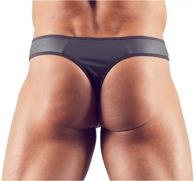 Мужские стринги со стразами по молнии Sven Joy Ment Men's String, черный, S