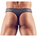 Мужские стринги со стразами по молнии Sven Joy Ment Men's String, черный, S