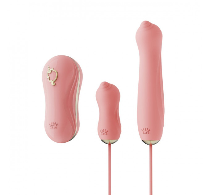 Набор секс игрушек Zalo UNICORN Vibratrion & Thrusting Set - PINK