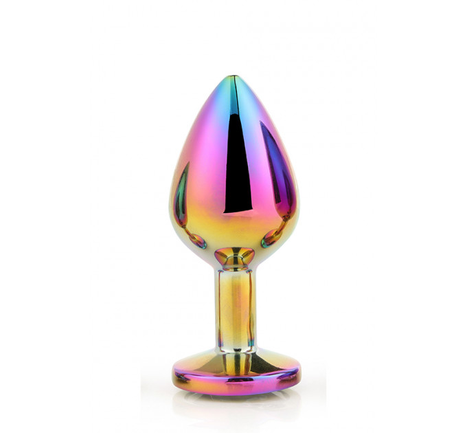 DT21782 Радужная анальная пробка GLEAMING LOVE MULTICOLOUR PLUG MEDIUM