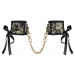 Кружевные наручники с цепочкой Obsessive Shelle cuffs