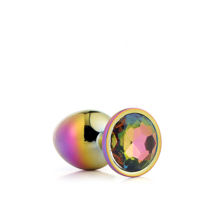 DT21782 Радужная анальная пробка GLEAMING LOVE MULTICOLOUR PLUG MEDIUM