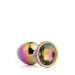 DT21782 Радужная анальная пробка GLEAMING LOVE MULTICOLOUR PLUG MEDIUM