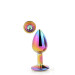 DT21782 Радужная анальная пробка GLEAMING LOVE MULTICOLOUR PLUG MEDIUM
