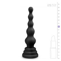 Анальная елка силикон Easy Toys Beaded Cone черная, 16.5 см