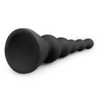 Анальная елка силикон Easy Toys Beaded Cone черная, 16.5 см