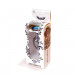 Анальная пробка с камнем Plug-Jewellery Dark Silver PLUG- Light Blue размер S