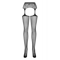Чулки с поясом Garter stockings S307 XL/XXL