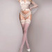 Чулки белые Ballerina's Secret IVORY 20 den с кружевным верхом на силиконовой ленте, S/M