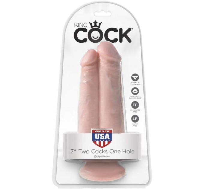 Двойной фаллоимитатор Pipedream King Cock телесный