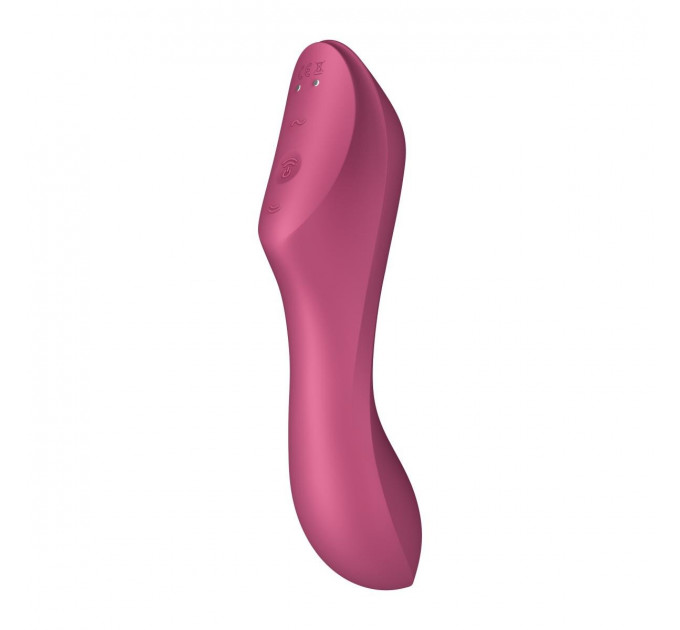 Подвійний вібратор із вакуумною стимуляцією Satisfyer Curvy Trinity 3, рожевий