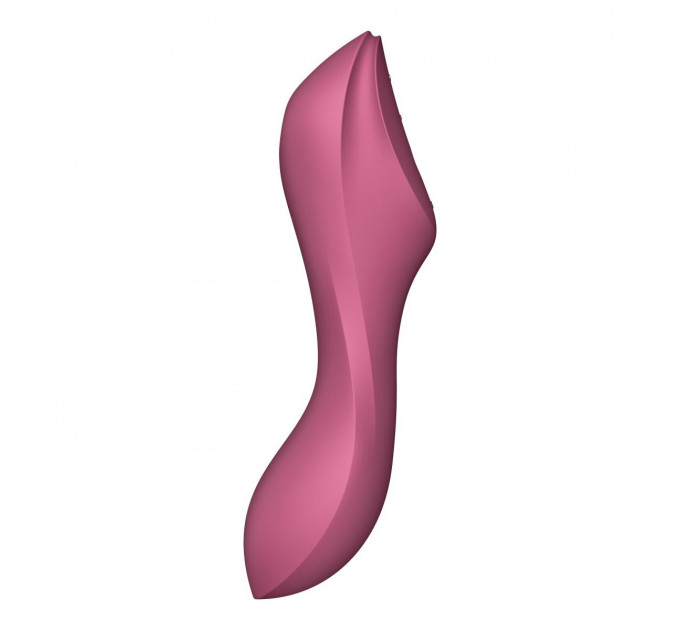 Подвійний вібратор із вакуумною стимуляцією Satisfyer Curvy Trinity 3, рожевий