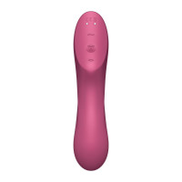 Двойной вибратор с вакуумной стимуляцией Satisfyer Curvy Trinity 3, розовый