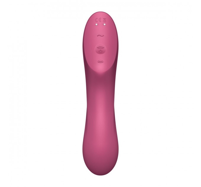 Подвійний вібратор із вакуумною стимуляцією Satisfyer Curvy Trinity 3, рожевий