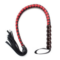 Флоггер DS Fetish Mahogany flogger black/red Флоггер DS Fetish Mahogany flogger black/red