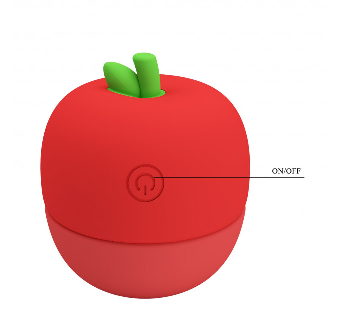 Клиторальный стимулятор Pretty Love APPLE Secret, красный