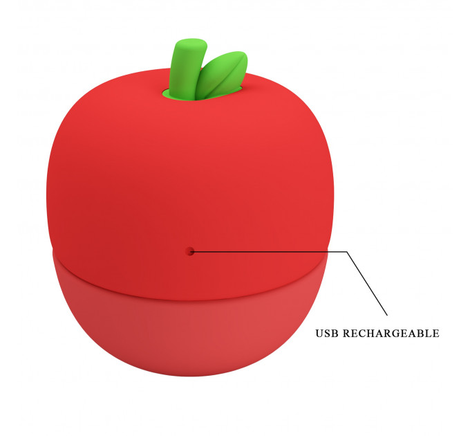 Клиторальный стимулятор Pretty Love APPLE Secret, красный