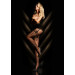 Колготки Ballerina's Secret Black Secret с имитацией чулков и узорами, черные, L/XL