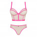 Комплект Obsessive Nudelia top & panties pink S/M
