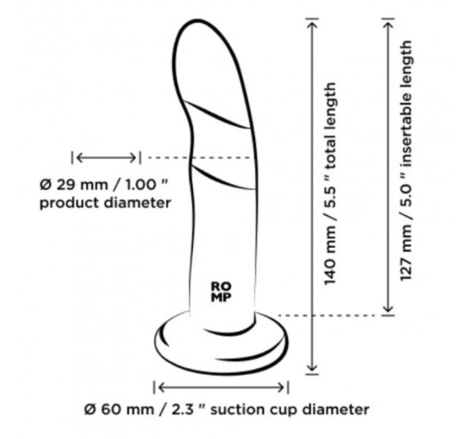 Комплект старопон+ трусики ROMP Piccolo Pegging Kit