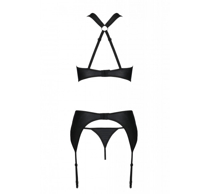Комплект из трех частей Passion Hima, черный, S/M
