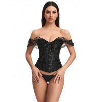 Корсет Star Night 12 Plastic Bones чорний, XS
