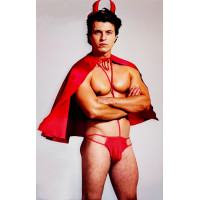 Костюм чертика O/S 3 предмета красный Sunspice