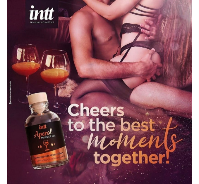 Съедобный массажный гель для интимных зон Intt Апероль (30 мл)