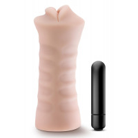 Мастурбатор в виде рта с вибропулей Blush M for Men Angie телесный