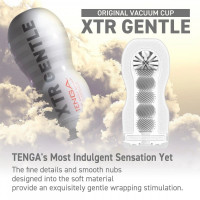 Мастурбатор в колбе рельефный Tenga Original Xtra Gentle, белый