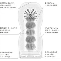 Мастурбатор у колбі рельєфний Tenga Original Xtra Gentle, білий