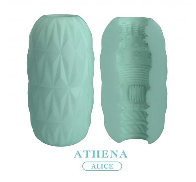 Мастурбатор яйцо PRETTY LOVE Athena Alice голубой, 11.3 x 5.9 см