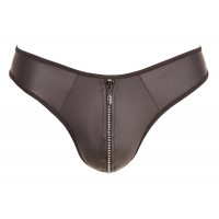 Мужские стринги со стразами по молнии Sven Joy Ment Men's String, черный, S