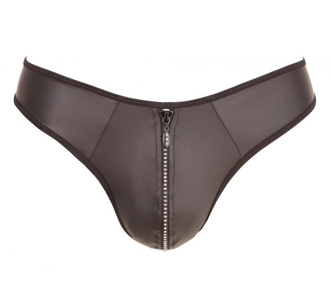 Мужские стринги со стразами по молнии Sven Joy Ment Men's String, черный, S