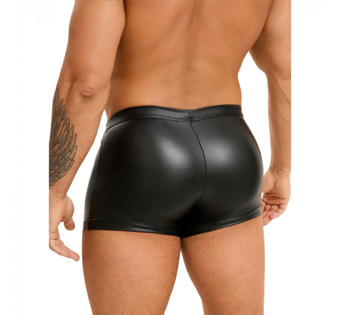 Чоловічі труси-боксери Star Night з імітацією шкіри, чорні, L