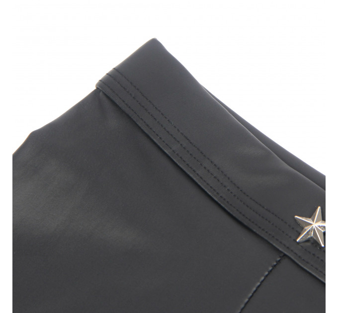 Чоловічі труси-боксери Star Night з імітацією шкіри, чорні, L