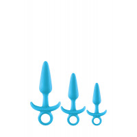 Набір анальних пробок, що світяться NS Novelties FIREFLY PRINCE KIT BLUE